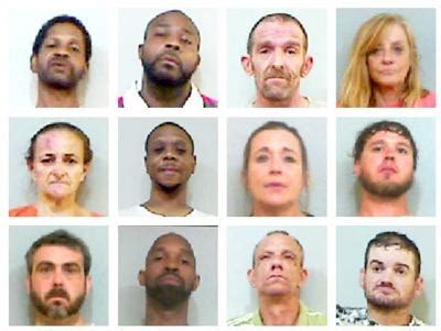 Shown above are (top row, from left) Maurice Lavell King, Jarvirous Terrell Wilson, Bobby Ray Gray. . Talladega busted mugshots